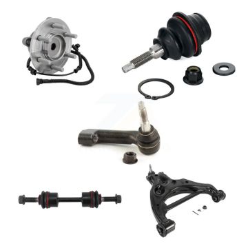 Front Right Hub Bearing Link kit Lower Control Arm Upper Ball Joint Outer Tie Rod Kit (5Pc) For K7T-