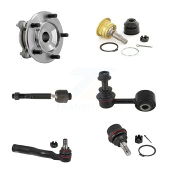 Front Right Hub Bearing Link kit Upper Lower Ball Joint Outer Inner Tie Rod Kit (6Pc) For K7T-111710