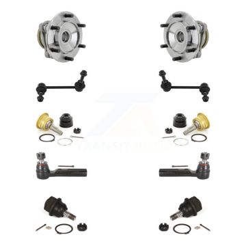 Front Bearing Upper Lower Ball Joint Outer Tie Rod Link Kit (10Pc) For Toyota 4Runner RWD K7T-111712