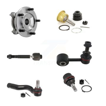 Front Left Hub Bearing Link kit Upper Lower Ball Joint Outer Inner Tie Rod Kit (6Pc) For K7T-111714