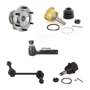 Front Right Hub Bearing Link kit Upper Lower Ball Joint & Outer Tie Rod End Kit (5Pc) For K7T-111717