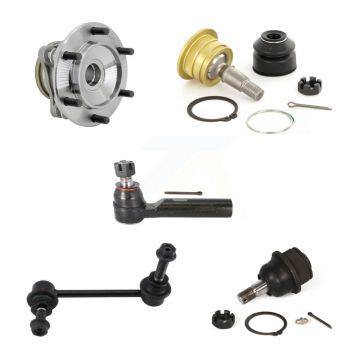 Front Left Hub Bearing Link kit Upper Lower Ball Joint & Outer Tie Rod End Kit (5Pc) For K7T-111721