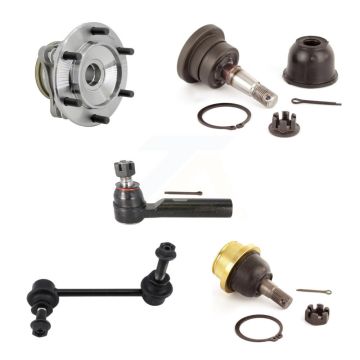 Front Left Hub Bearing Link kit Upper Lower Ball Joint & Outer Tie Rod End Kit (5Pc) For K7T-111723
