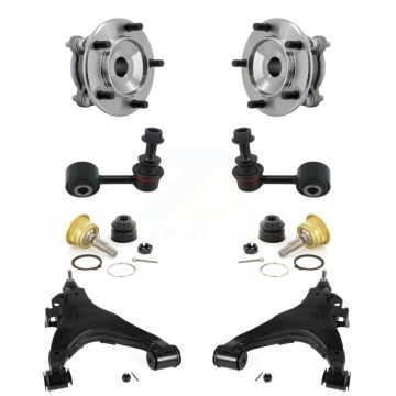 Front Bearing Lower Control Arm Upper Ball Joint Outer Tie Rod Link Kit (8Pc) For Toyota K7T-111727