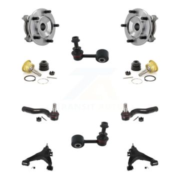 Front Bearing Lower Control Arm Upper Ball Joint Outer Tie Rod Link Kit (10Pc) For Toyota K7T-111735