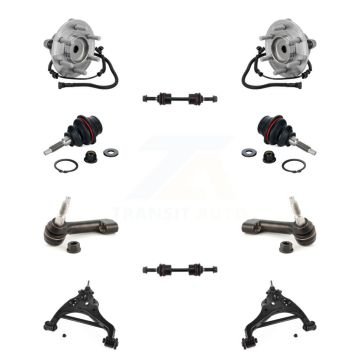 Front Hub Bearing Lower Control Arm Upper Ball Joint Outer Tie Rod & Link Kit (10Pc) For K7T-111738