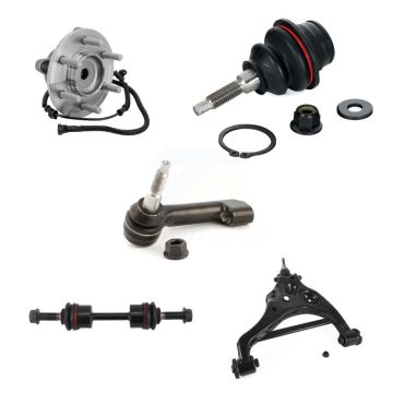 Front Left Hub Bearing Link kit Lower Control Arm Upper Ball Joint Outer Tie Rod Kit (5Pc) For K7T-1