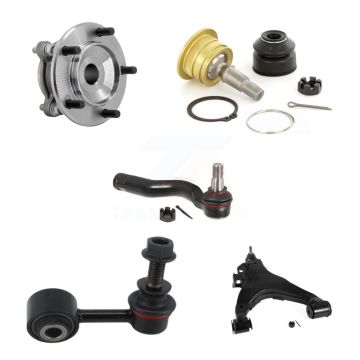 Front Left Hub Bearing Link kit Lower Control Arm Upper Ball Joint Outer Tie Rod Kit (5Pc) For K7T-1