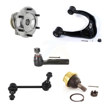 Front Left Hub Bearing Link kit Upper Control Arm Lower Ball Joint Outer Tie Rod Kit (5Pc) For K7T-1