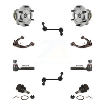 Front Hub Bearing Upper Control Arm Lower Ball Joint Outer Tie Rod & Link Kit (10Pc) For K7T-111764