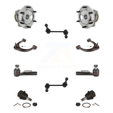 Front Bearing Upper Control Arm Lower Ball Joint Outer Tie Rod Link Kit (10Pc) For Toyota K7T-111765
