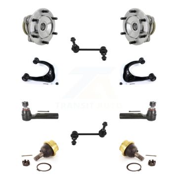 Front Hub Bearing Upper Control Arm Lower Ball Joint Outer Tie Rod & Link Kit (10Pc) For K7T-111766