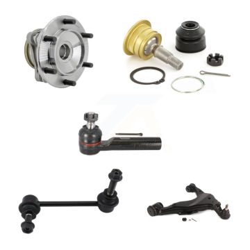 Front Left Hub Bearing Link kit Lower Control Arm Upper Ball Joint Outer Tie Rod Kit (5Pc) For K7T-1