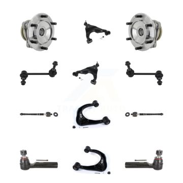 Front Bearing Lower Upper Control Arm Ball Joint Outer Inner Tie Rod Link Kit (12Pc) For K7T-111780