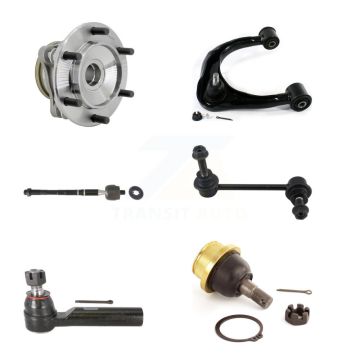 Front Right Hub Bearing Link kit Upper Crontrol Arm Lower Ball Joint Outer Inner Tie Rod Kit (6Pc) F