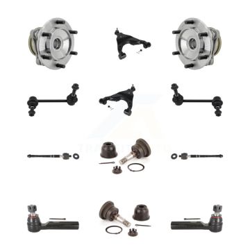 Front Bearing Lower Control Arm Upper Ball Joint Outer Inner Tie Rod Link Kit (12Pc) For K7T-111788