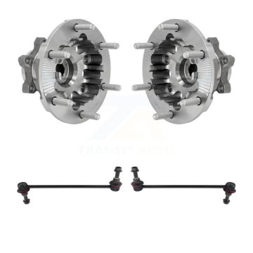 Front Hub Bearing Assembly & Link Kit For Ford Transit-250 Transit-350 Transit-150 HD AWD K7T-111792
