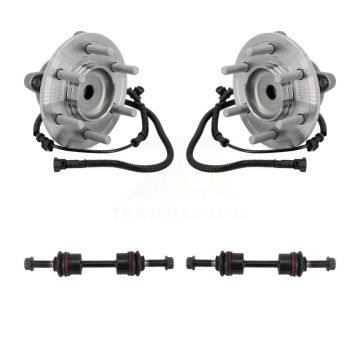 Front Hub Bearing Assembly And Link Kit For 2015-2017 Ford F-150 RWD K7T-111801