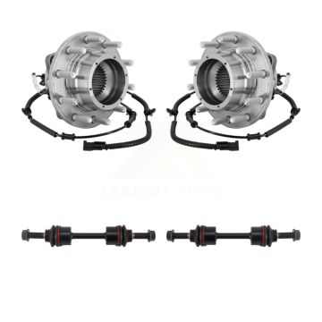 Front Hub Bearing Assembly And Link Kit For Ford F-350 Super Duty F-450 F-550 K7T-111804