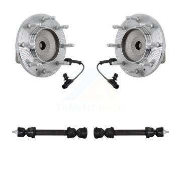 Front Hub Bearing Assembly Link Kit For GMC Chevrolet Sierra 2500 HD Silverado 3500 Yukon K7T-111806