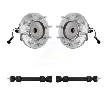 Front Hub Bearing Assembly And Link Kit For GMC Sierra 3500 HD Chevrolet Silverado RWD K7T-111807
