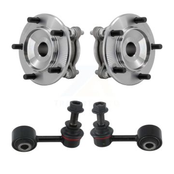 Front Hub Bearing Assembly And Link Kit For Toyota Tundra Sequoia RWD K7T-111843