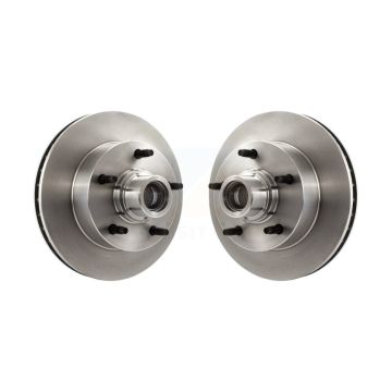 Front Disc Brake Rotors And Hub Pair For Ford F-150 E-150 Econoline F-100 Club Wagon E-100 K8-100014