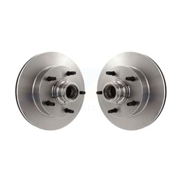 Front Disc Brake Rotors And Hub Assembly Pair For Ford F-150 E-150 Econoline K8-100018