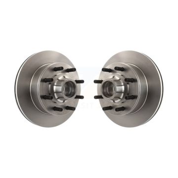 Front Brake Rotor Pair For Ford F-250 F-350 E-350 Econoline HD Super Duty E-250 Club Wagon K8-100020