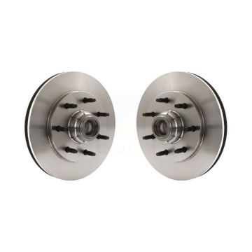 Front Disc Brake Rotors And Hub Assembly Pair For Ford F-150 F-250 HD Heritage K8-100027