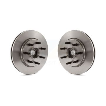 Front Disc Brake Rotors And Hub Assembly Pair For Ford F-150 Lincoln Mark LT RWD K8-100036