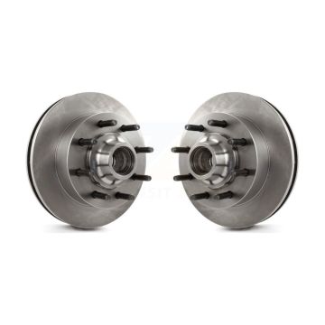 Front Disc Brake Rotors And Hub Pair For 2003-2004 Ford F-350 Super Duty F-250 Excursion K8-100037