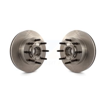 Front Disc Brake Rotors And Hub Assembly Pair For Ford F-350 Super Duty F-250 K8-100043