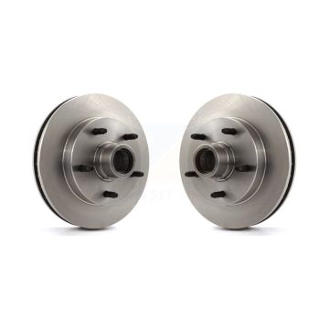 Front Disc Brake Rotors And Hub Assembly Pair For 1994-1999 Dodge Ram 1500 RWD K8-100049