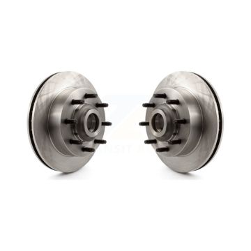 Front Disc Brake Rotors And Hub Assembly Pair For Dodge Ram 2500 3500 Van B3500 B2500 1500 K8-100051