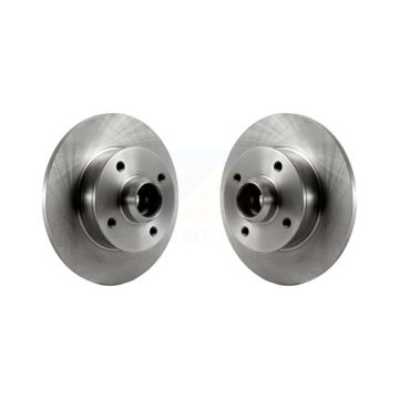 Rear Disc Brake Rotors & Hub Pair For Volkswagen Golf Cabrio Jetta Passat Scirocco Corrado K8-100054