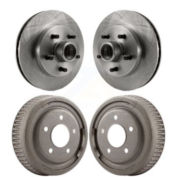 Front Rear Disc Brake Rotors Drums Kit For C1500 Chevrolet GMC Tahoe Yukon Suburban K8-102187