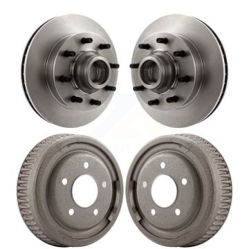 Front Rear Disc Brake Rotors Drums Kit For Chevrolet Tahoe GMC Yukon C1500 Suburban K8-102188