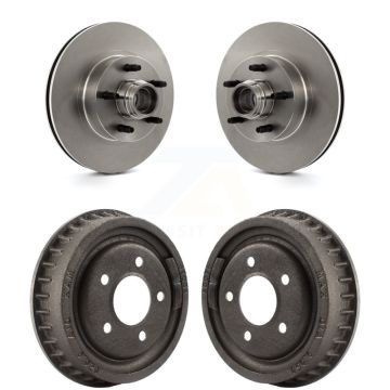 Front Rear Disc Brake Rotors Drums Kit For Ford Ranger With 9" Diameter Drum K8-102190