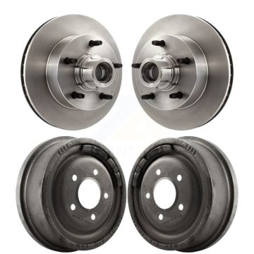 Front Rear Disc Brake Rotors Drums Kit For 1980-1983 Ford F-150 RWD With 10" Diameter Drum K8-102191