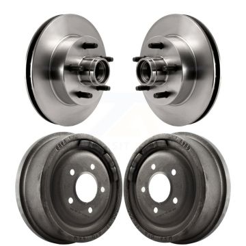 Front Rear Disc Brake Rotors Drums Kit For Ford Ranger Mazda B4000 B3000 B2500 K8-102193