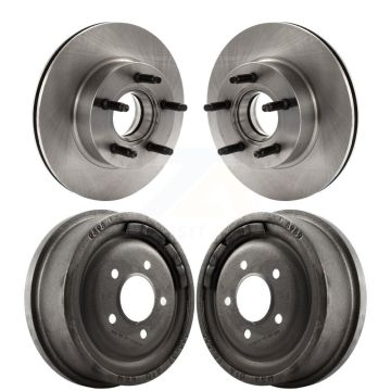 Front Rear Disc Brake Rotors Drums Kit For Ford Explorer Mazda Navajo K8-102196