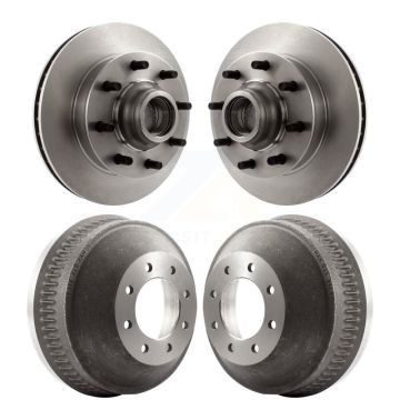 Front Rear Brake Rotors Drum Kit For Chevrolet C2500 GMC Express 2500 C1500 Suburban G3500 K8-102198