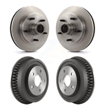 Front Rear Disc Brake Rotors Drums Kit For 1994-1999 Dodge Ram 1500 RWD K8-102200
