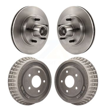Front Rear Disc Brake Rotors Drums Kit For Chevrolet S10 GMC Sonoma Jimmy Blazer K8-102202