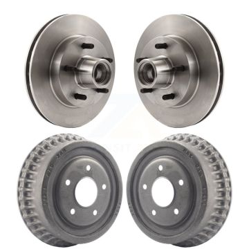 Front Rear Brake Rotors Drum Kit For Chevrolet Camaro Pontiac Firebird Monte Carlo S10 GMC K8-102203