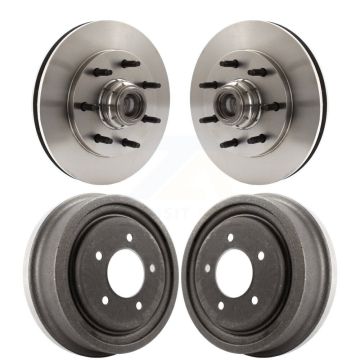 Front Rear Disc Brake Rotors Drums Kit For 1999 Ford F-150 RWD K8-102213