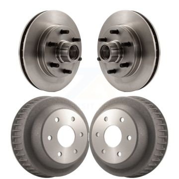 Front Rear Disc Brake Rotors Drums Kit For C2500 Chevrolet GMC Express 2500 K8-102214