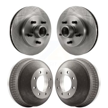 Front Rear Disc Brake Rotor Drum Kit For 1998-1999 C1500 Suburban Chevrolet GMC GAS engine K8-102215