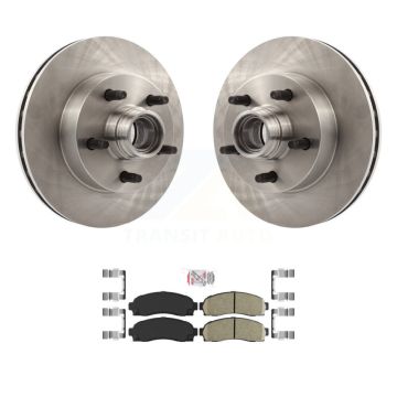 Front Brake Rotors Ceramic Pad Kit For Mazda B3000 B2300 B4000 With 10.25" Diameter Rotor K8A-100045